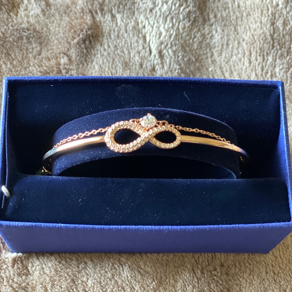 Swarovski Infinity Rose Gold Bangle